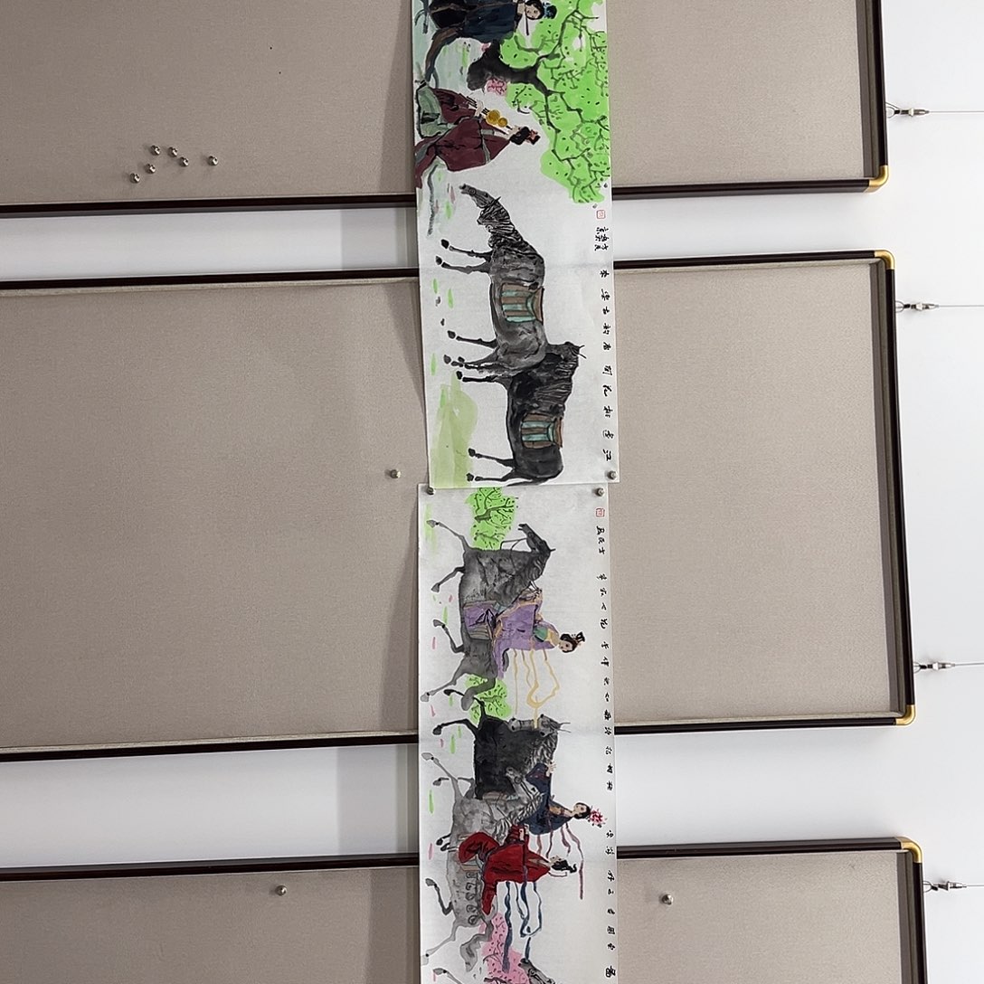 国画艺术家真人手绘