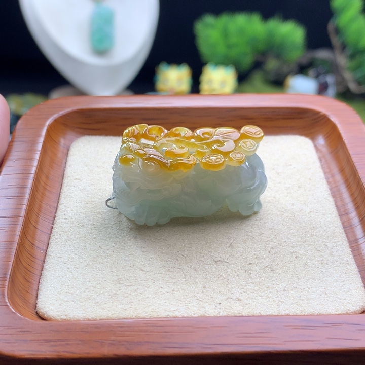 翡翠未镶嵌颈饰貔貅1