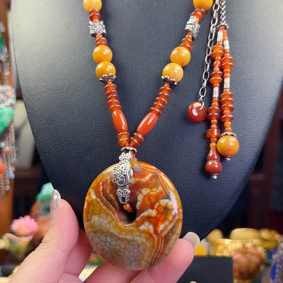 玛瑙未镶嵌颈饰国风