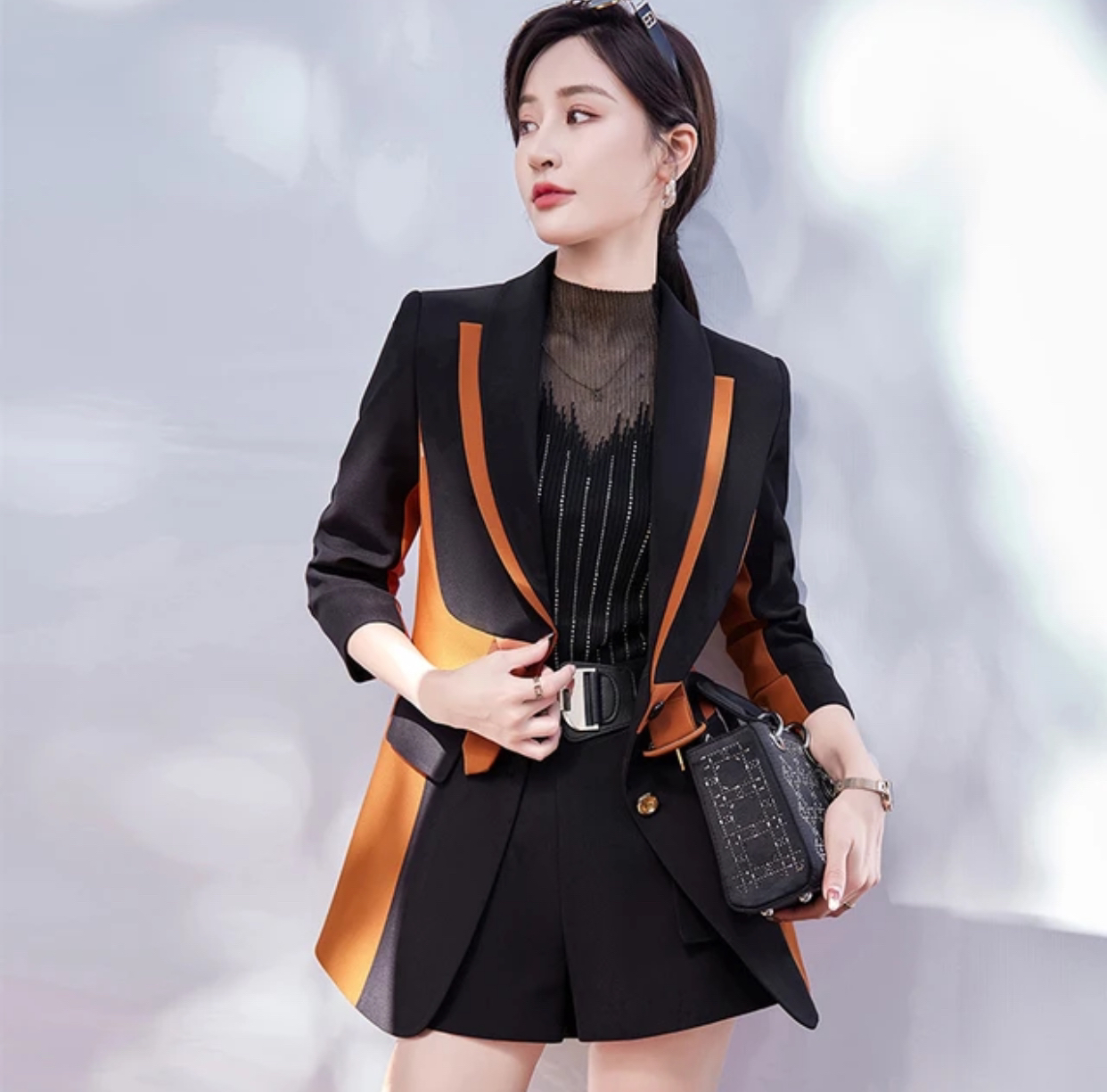 C区2167修身西装女士爆款时尚高级感单件外套