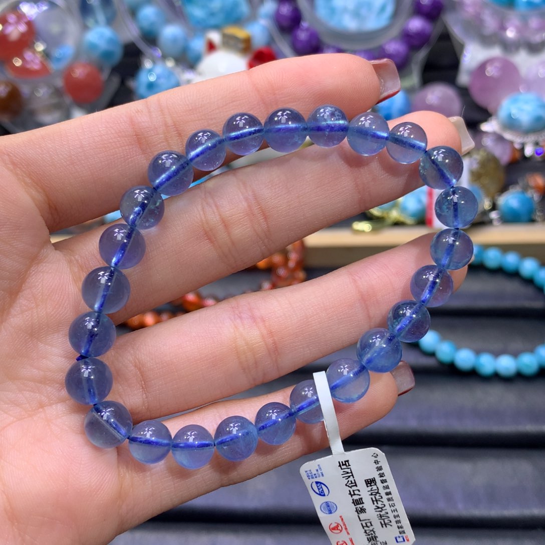 针钠钙石（海纹石）手链未镶嵌刈****