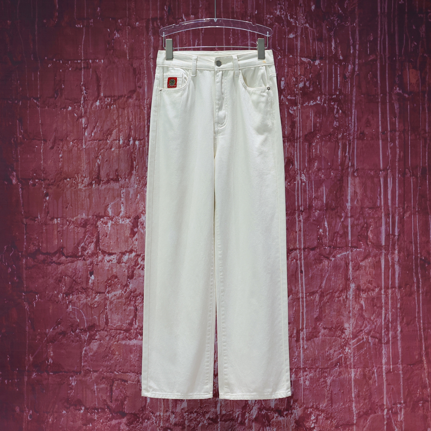 【LIANG哥定制】新年定制系列2025春季欧货新品刺绣直筒牛仔裤5937A