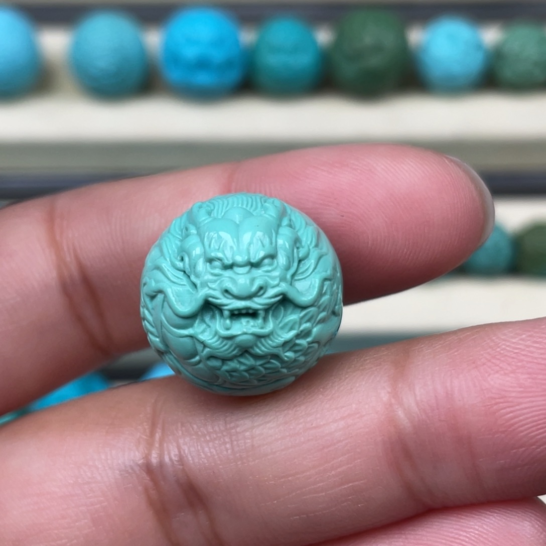 绿松石挂件未镶嵌燃***毛