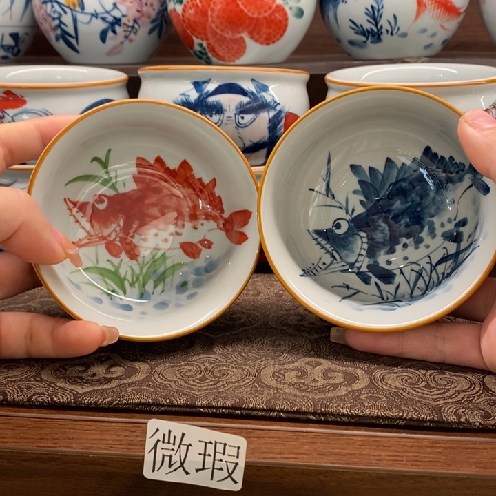 釉下老陶泥手工绘制