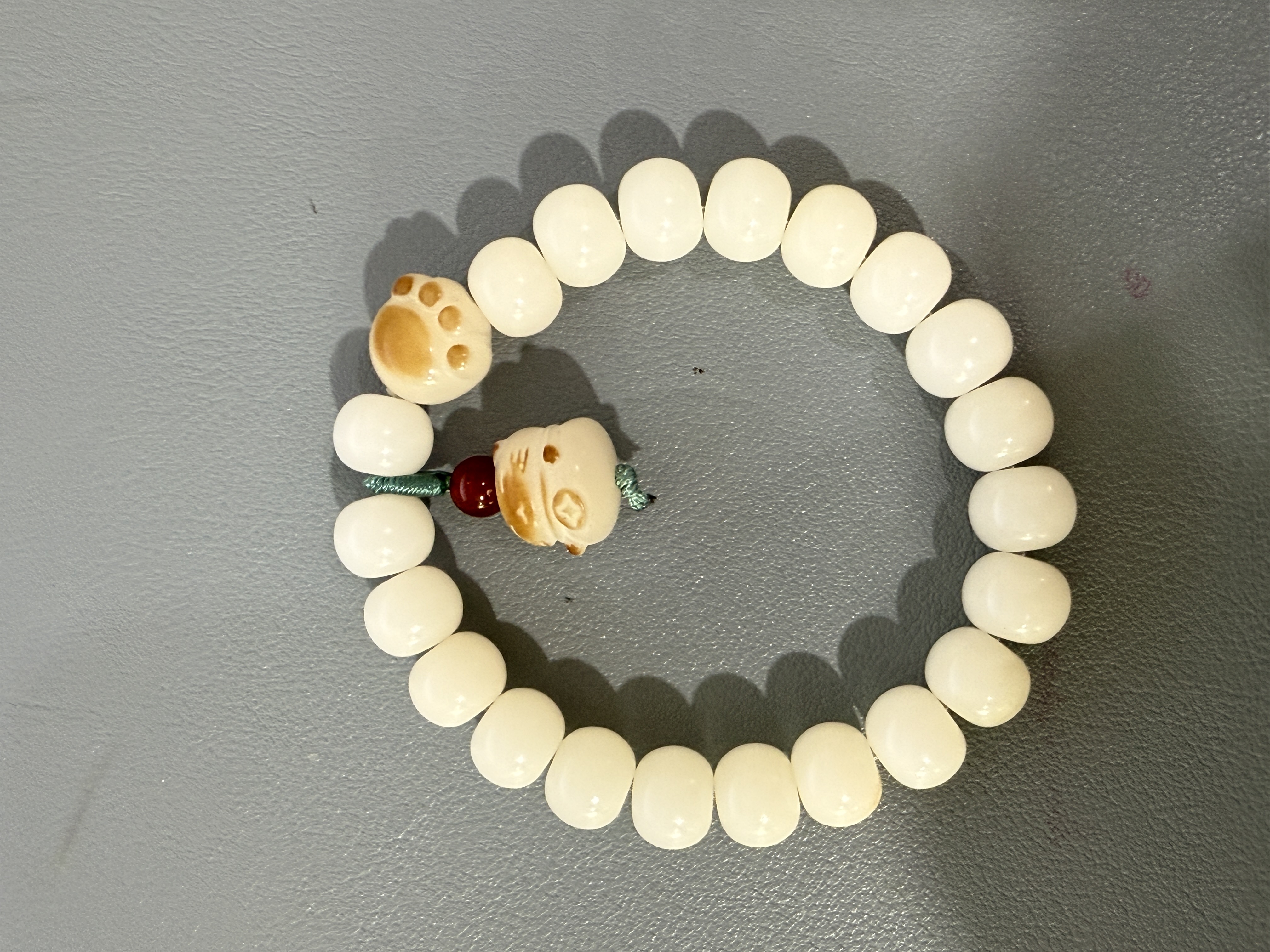 白色菩提单圈手串