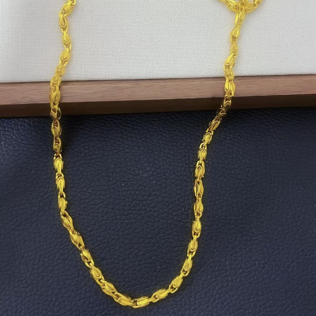 铜合金项链 精工麦穗项链