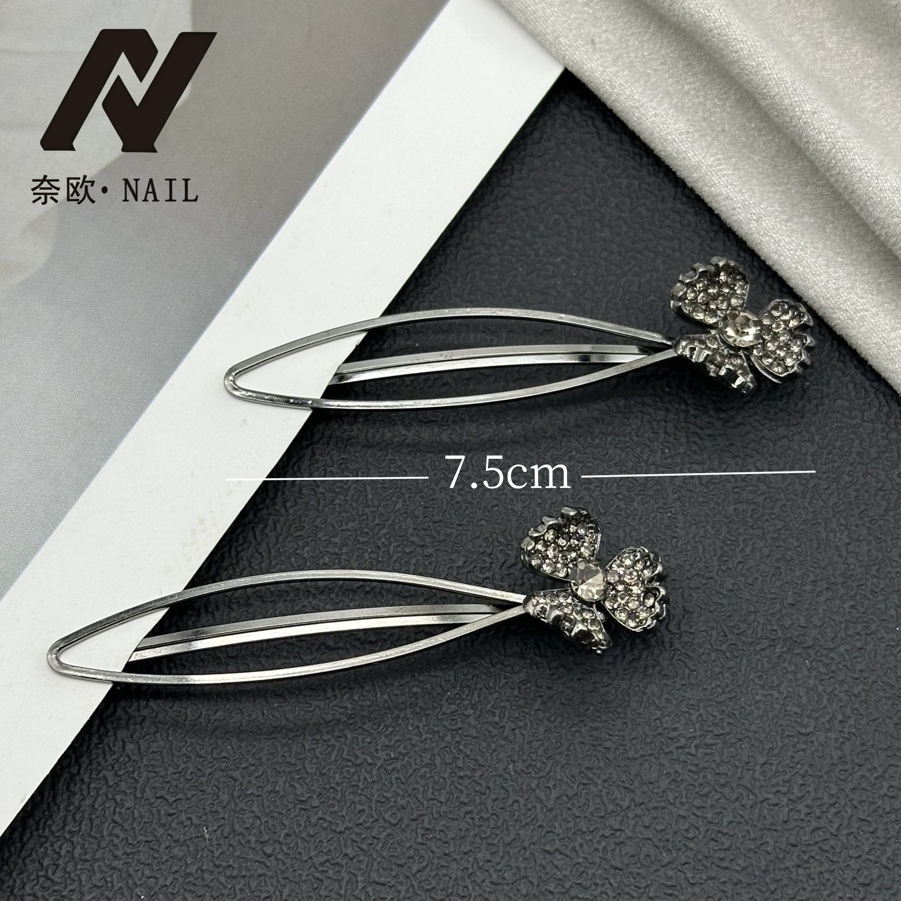 【NAIL·奈欧】设计师系列6129三叶草鸭嘴夹侧边夹