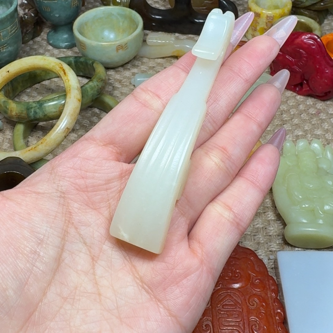 白玉菩提吊坠挂件