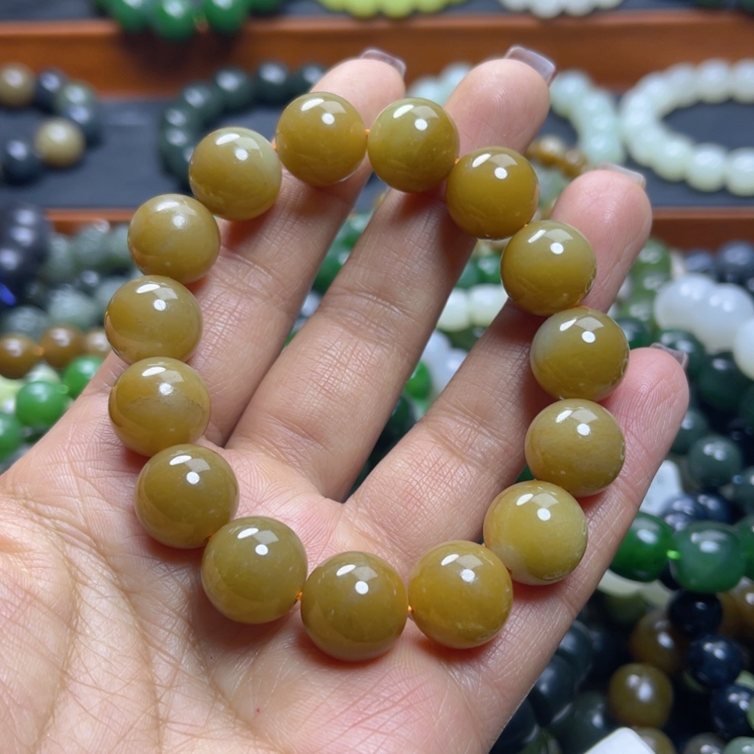 和田玉未镶嵌手链