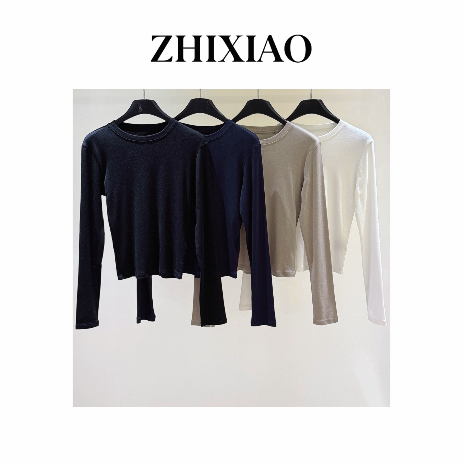 【ZHIXIAO】秋冬新款：极简长袖上衣8904