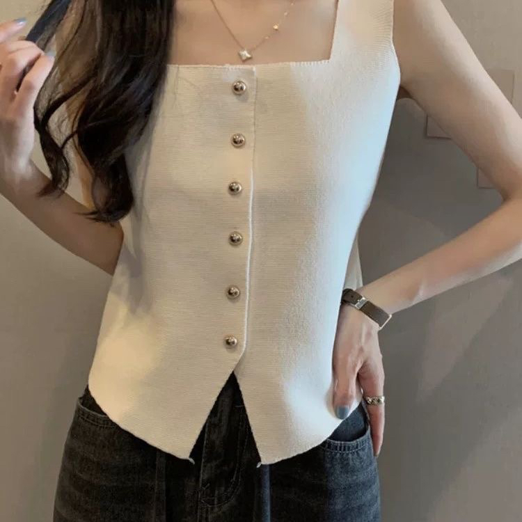 小香风9吊带背心女夏季内搭外穿高级感遮肚子上衣通勤显瘦