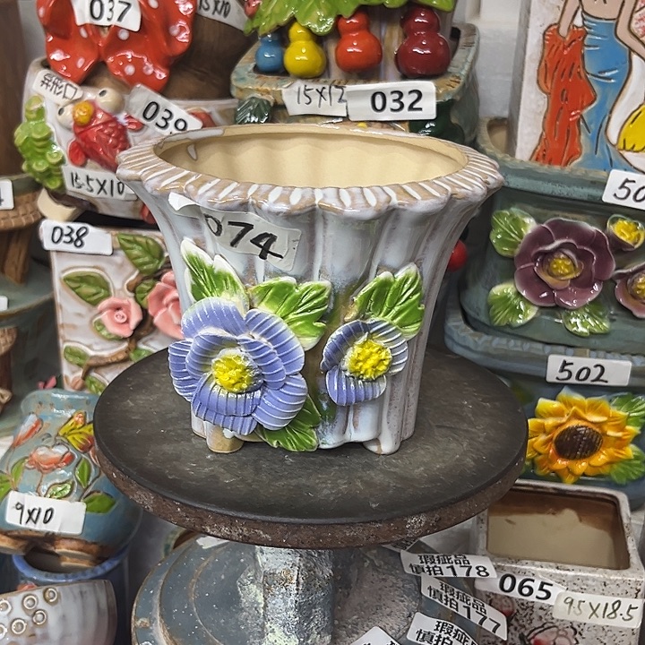 粗陶材质多肉花盆