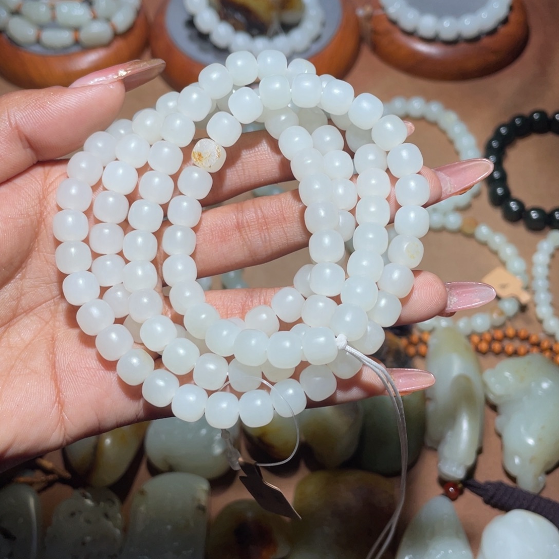 和田玉未镶嵌手链