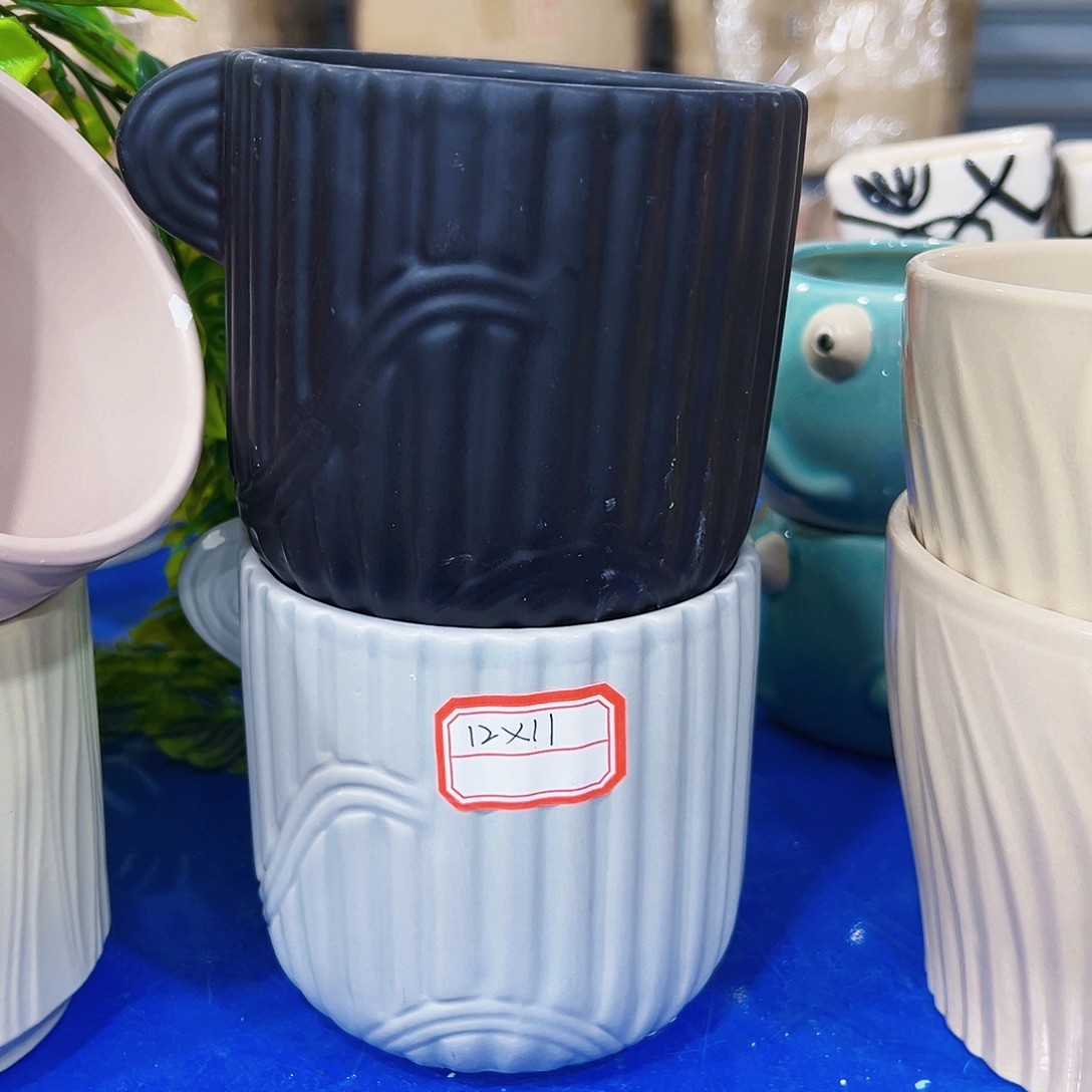 外贸尾单陶瓷花盆凑单10米包邮