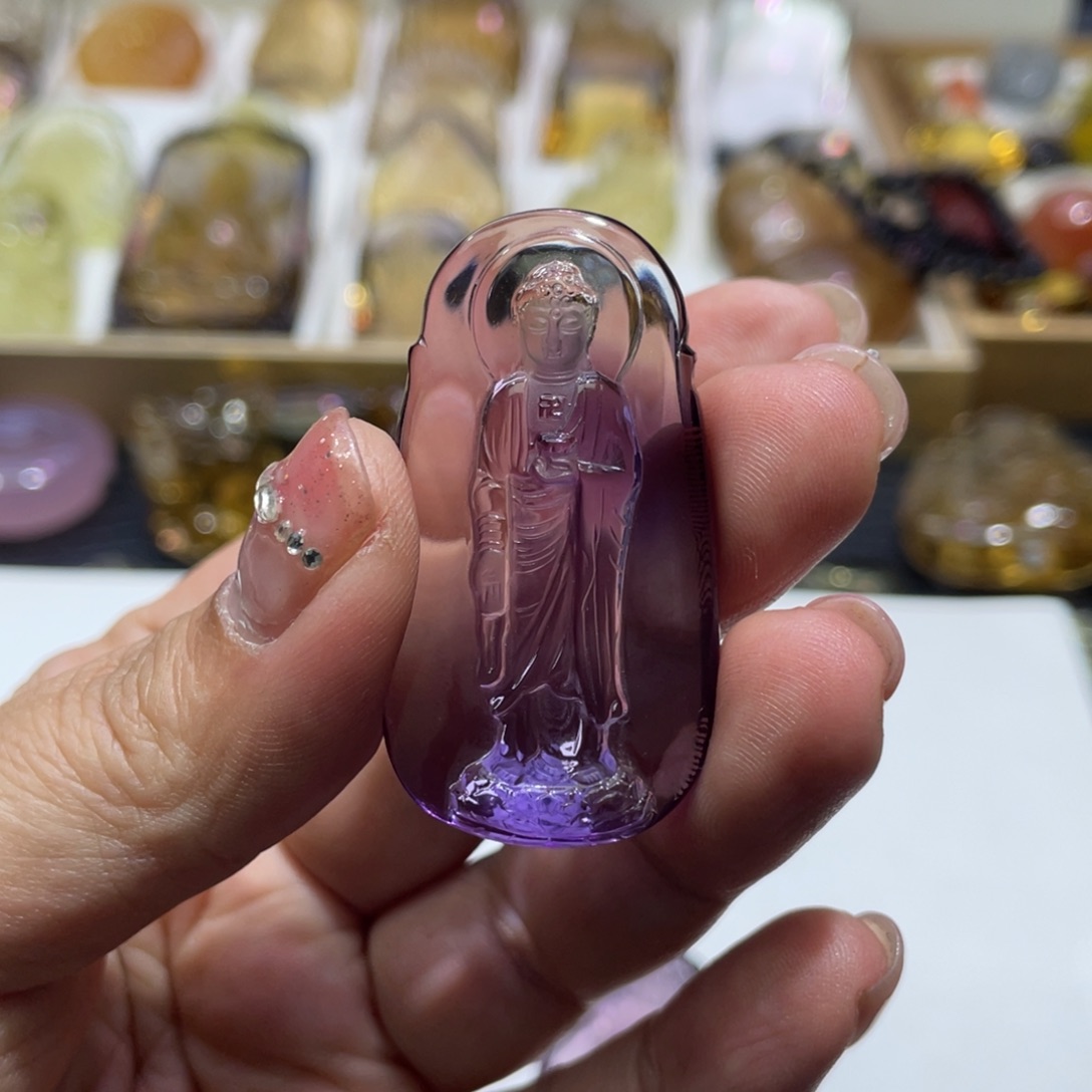 水晶颈饰未镶嵌好**连定制