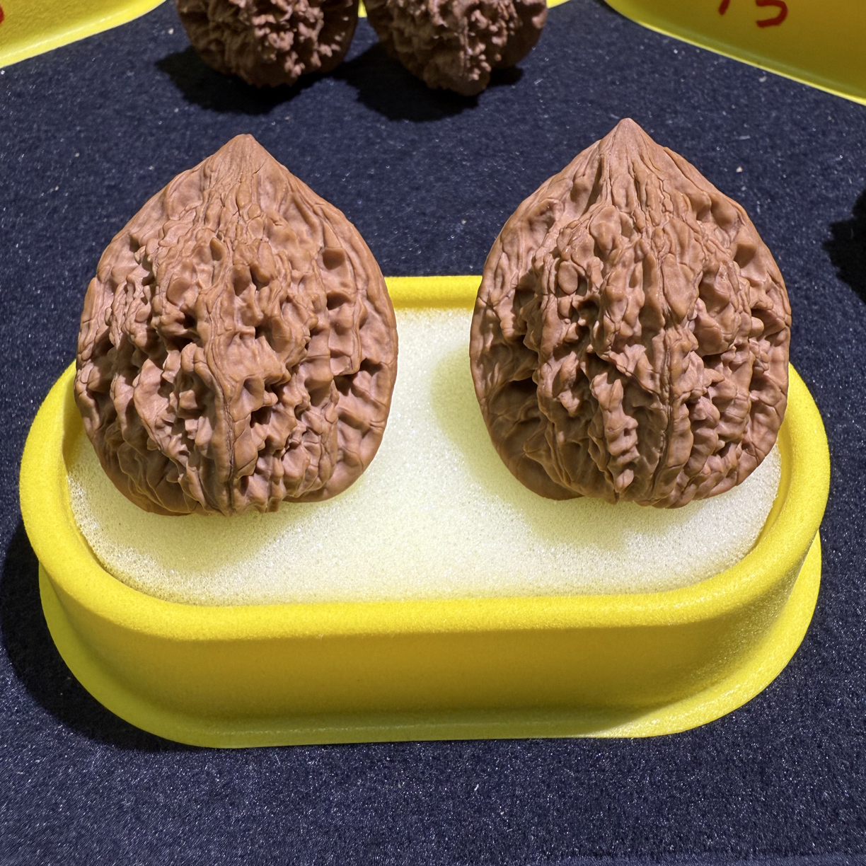 文玩核桃秦岭野生麦穗鸡心40尺全品无修