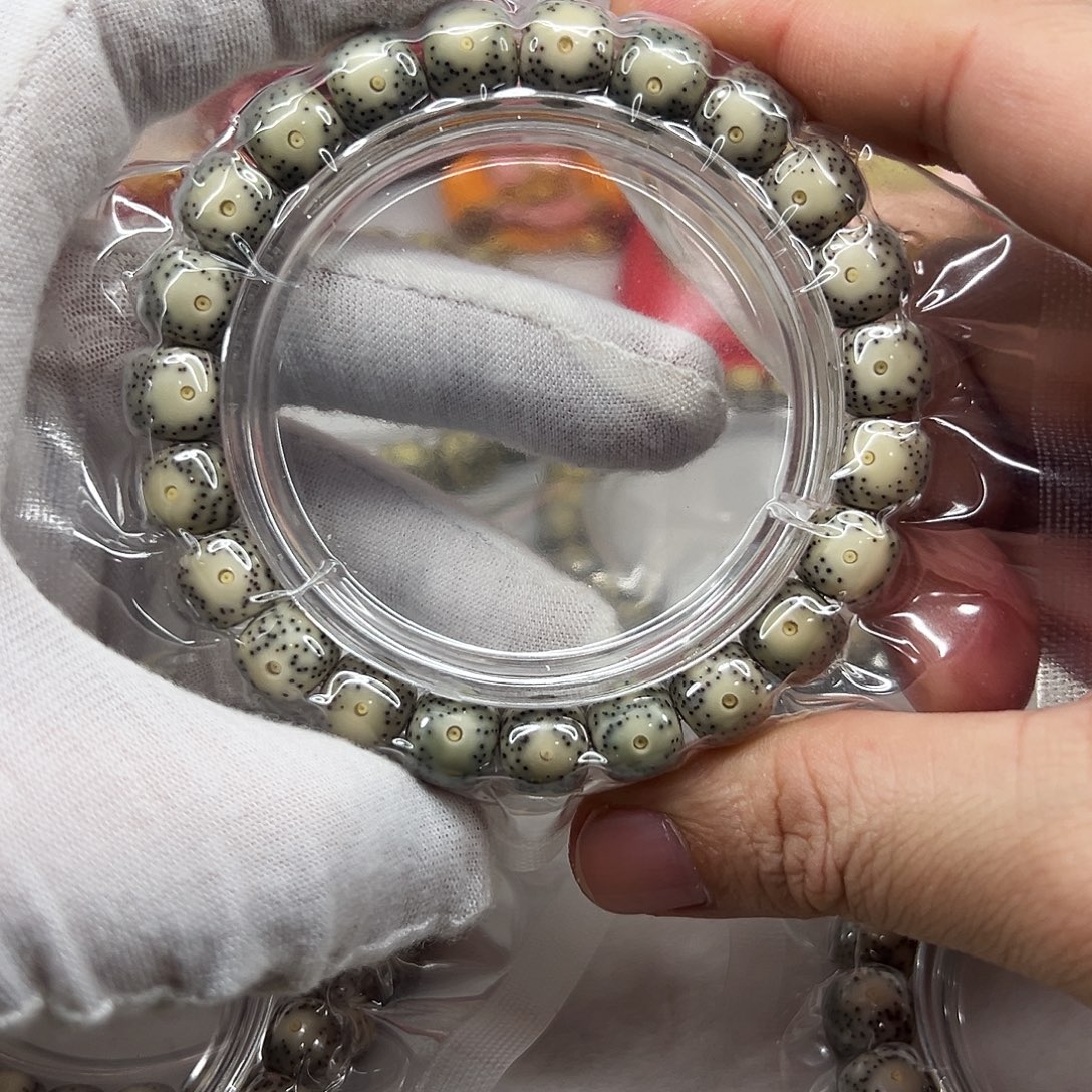 星月菩提吊坠10×9绿包白黄金瞳大眼睛   14