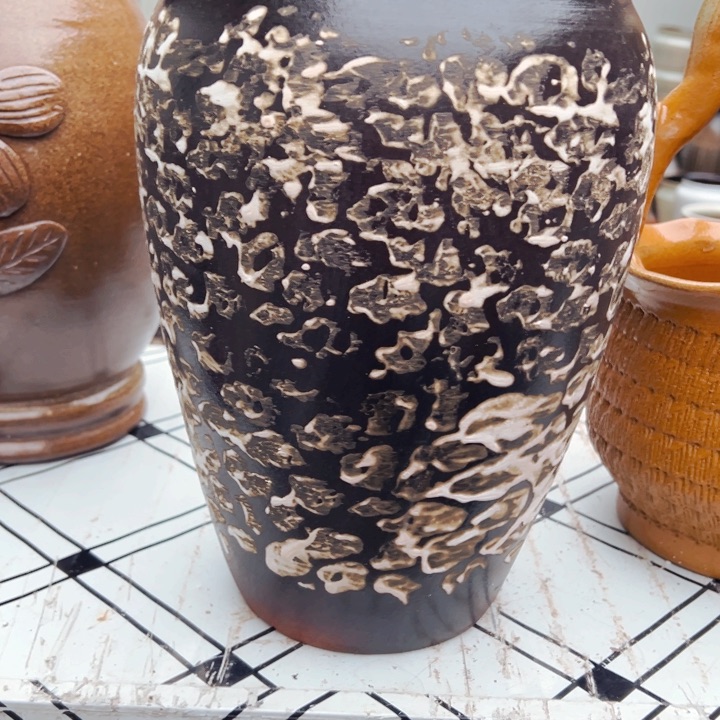 紫砂花盆高约30口约20