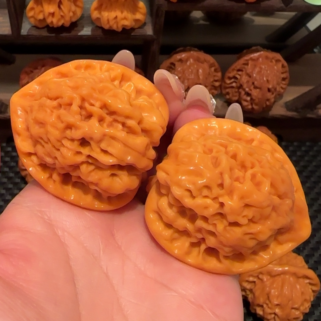 文玩核桃吊坠官帽43精品2112