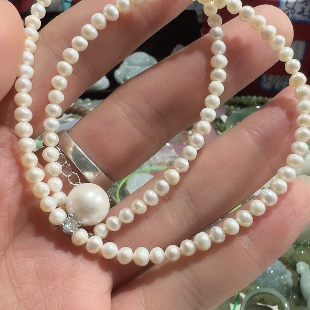 ****h翡翠未镶嵌颈饰项链5763