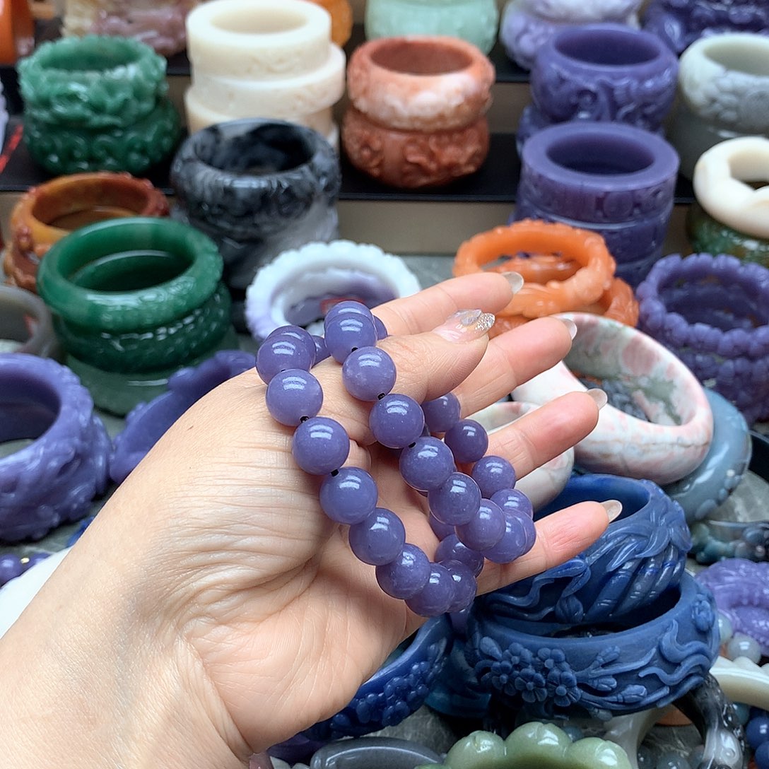 毛衣链未镶嵌石英质玉