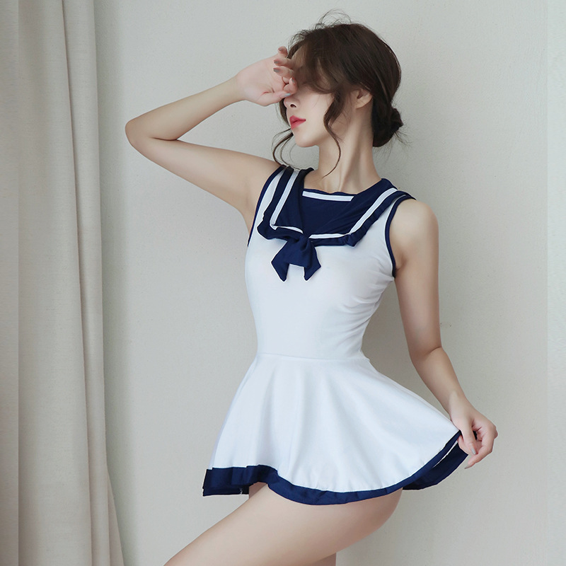 性感可爱学生显瘦夏季JK少女风日系超短连衣裙1292