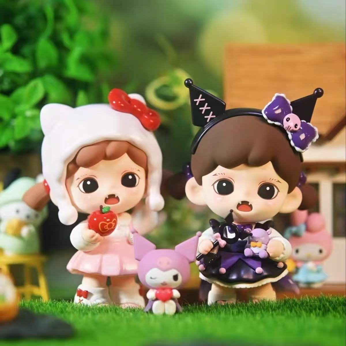 小火车潮玩盲盒毛绒摆件欧端盒树脂手办家居饰品儿童节日礼物