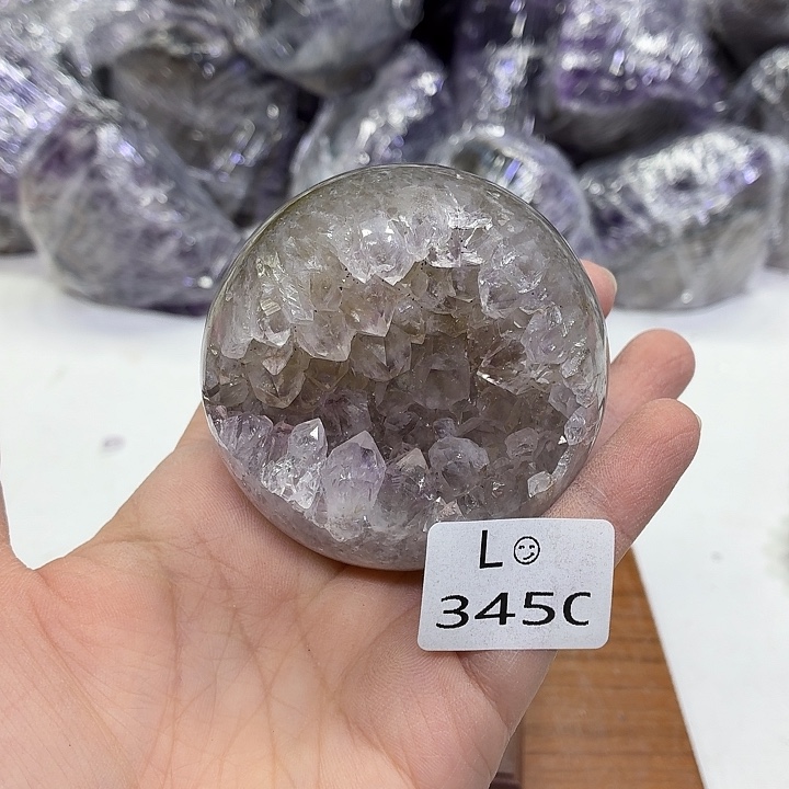 水晶未镶嵌摆件天然紫水晶