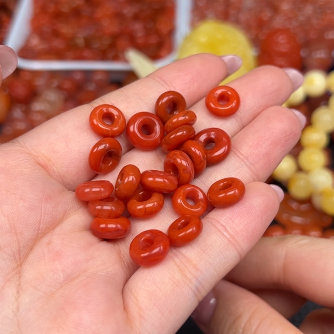 十***弦南红玛瑙未镶嵌吊坠(不含链)