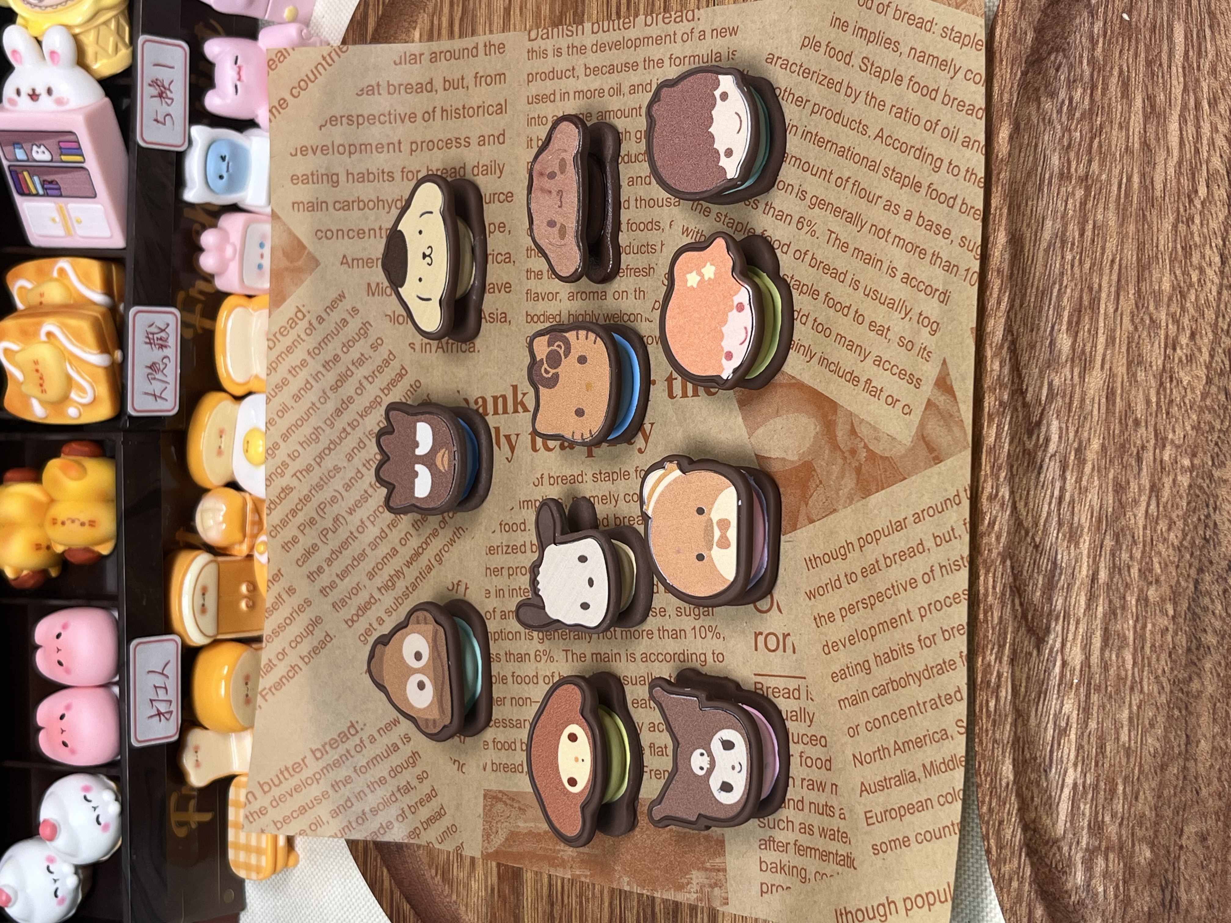 【直播代拆·对对碰】三丽鸥夹心饼干微缩仿真食玩优质树脂diy配件