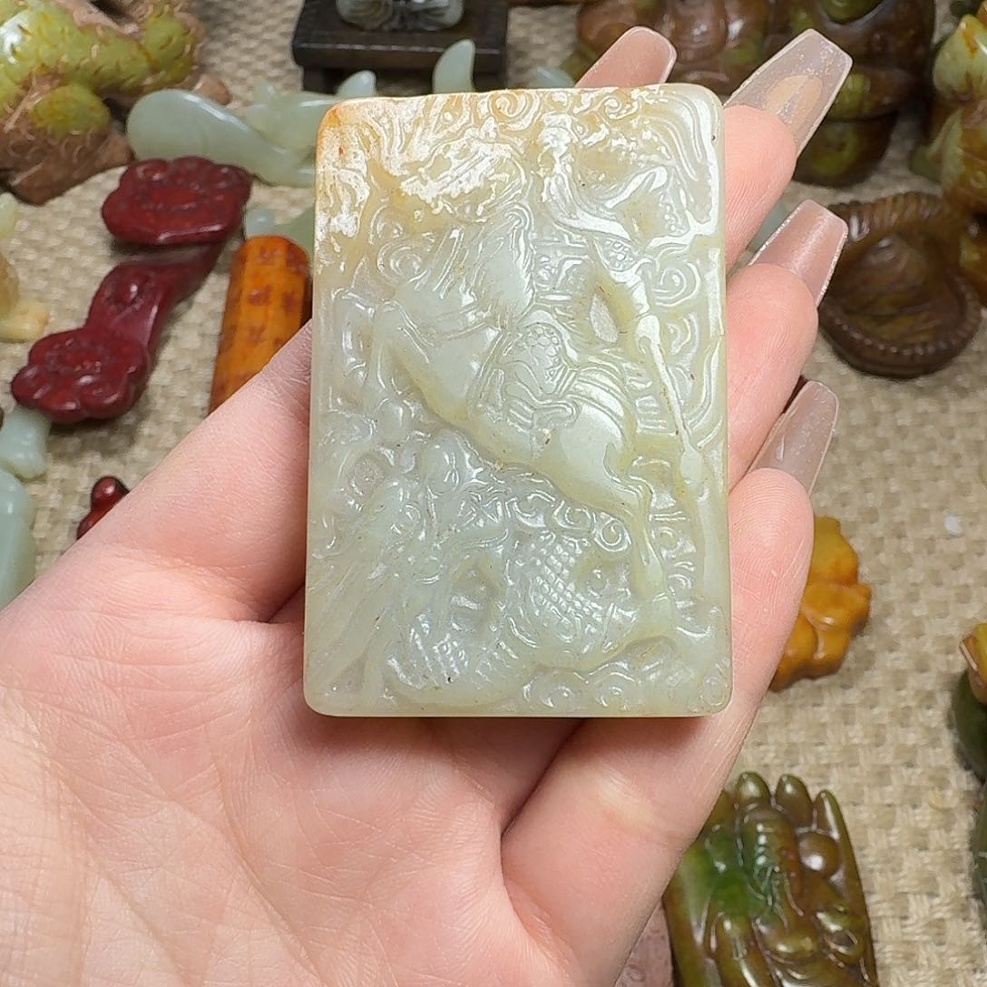 白玉菩提吊坠挂件