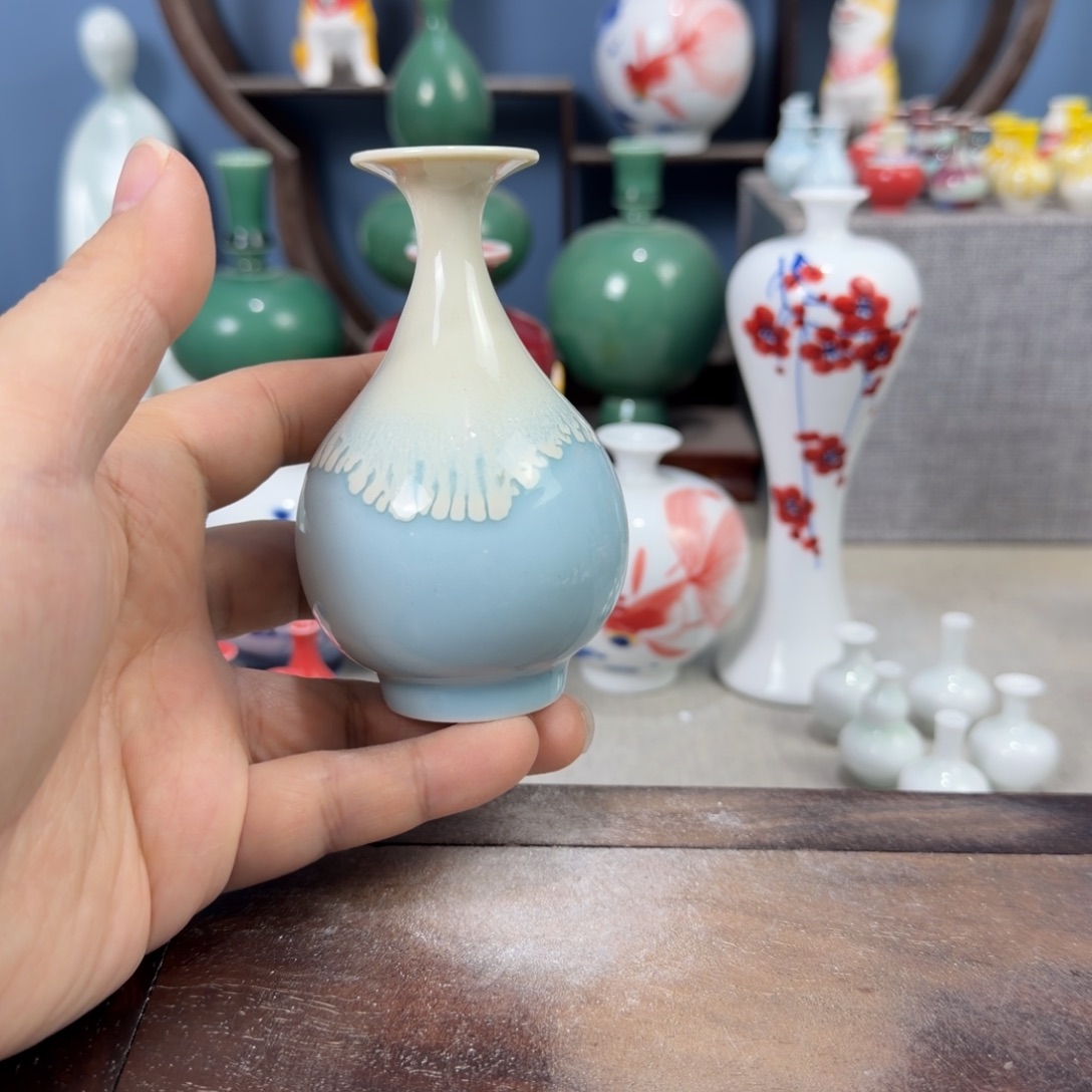 陶瓷手工小花器摆件