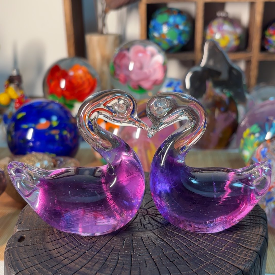 手工艺品琉璃微瑕2个