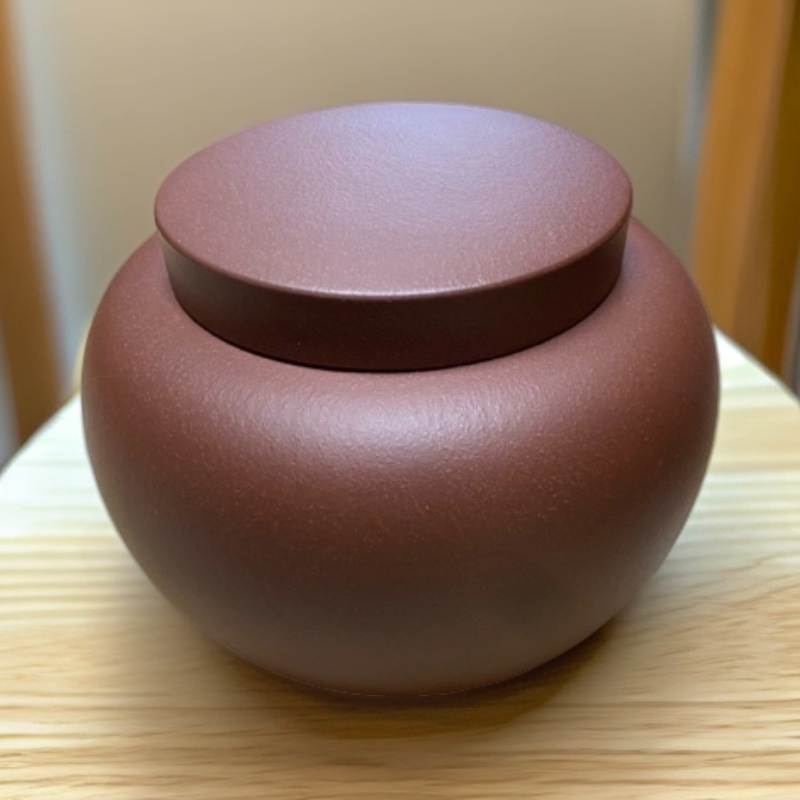 宜兴紫砂茶叶罐醒茶罐泥绘家用