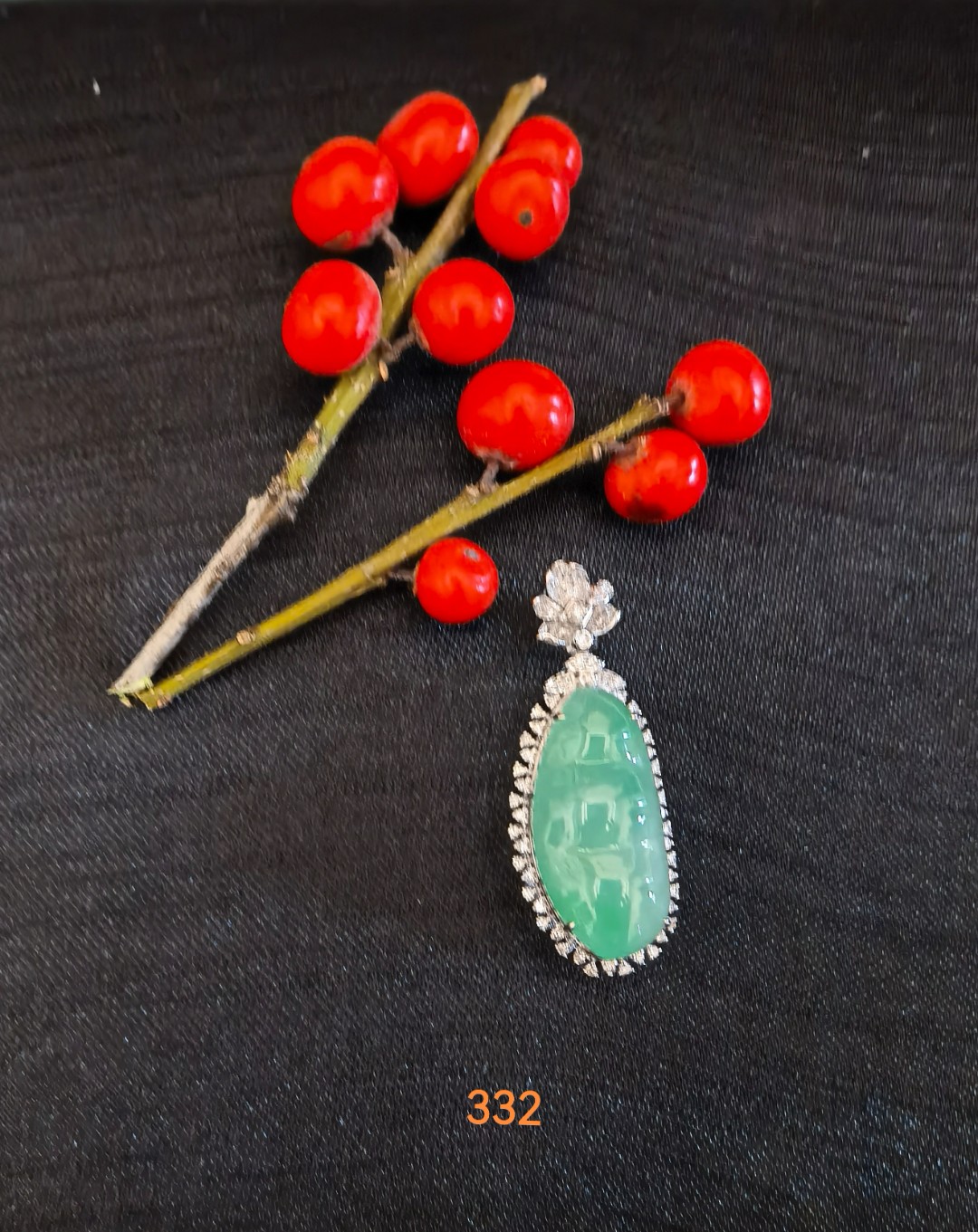 【宝妈珠宝精选】BM000332天然翡翠挂件