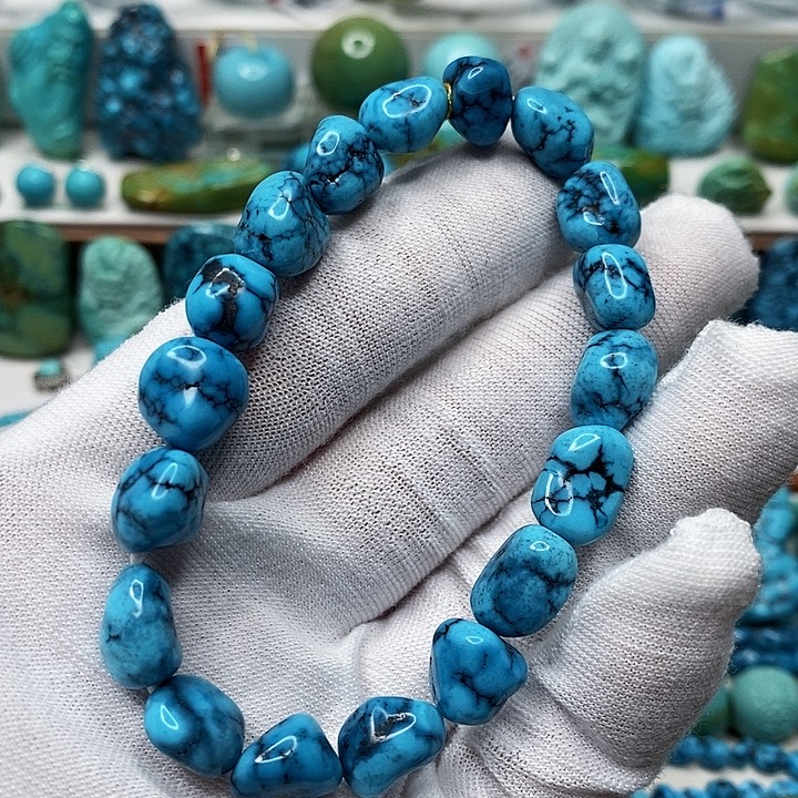 绿松石未镶嵌天然原矿 地大质检