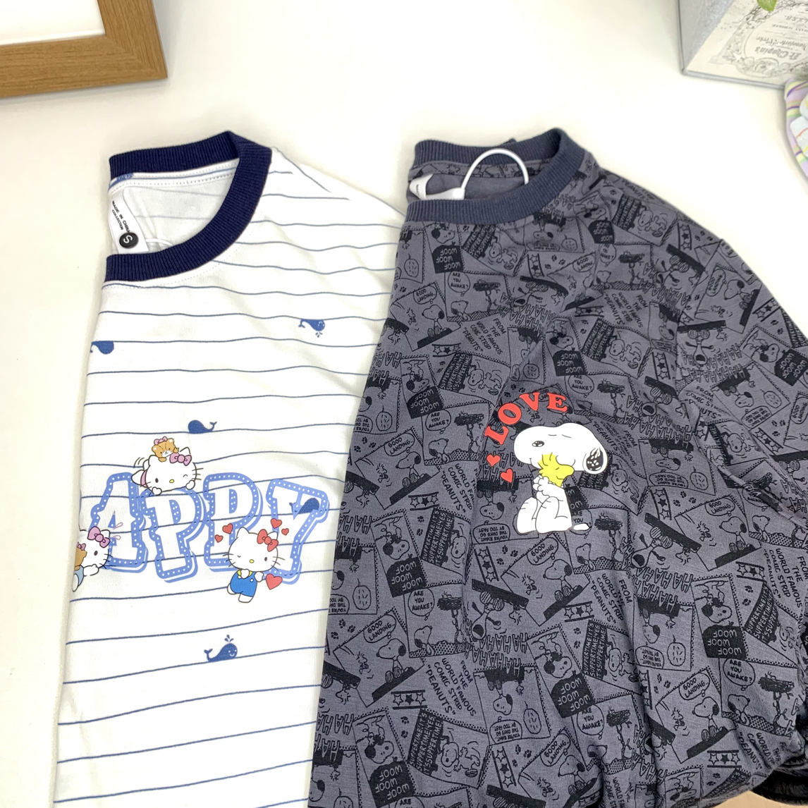 【宽松款】秋季新款减龄潮复古文艺范印花弹力圆领长袖t恤女上衣