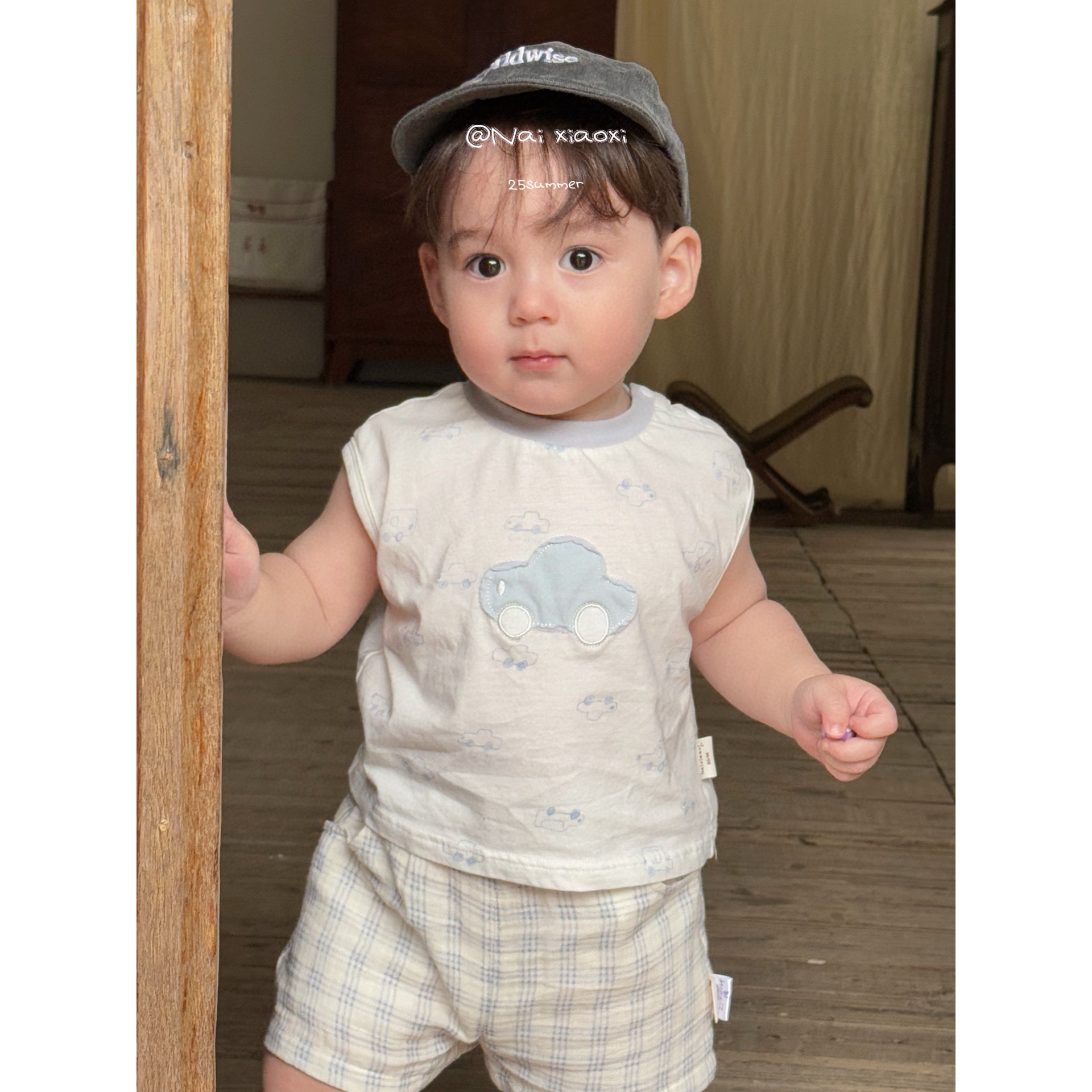 【NO退NO换】欢宝-奶小西-2025夏-编码0446-NXX5638-卡通背心套装