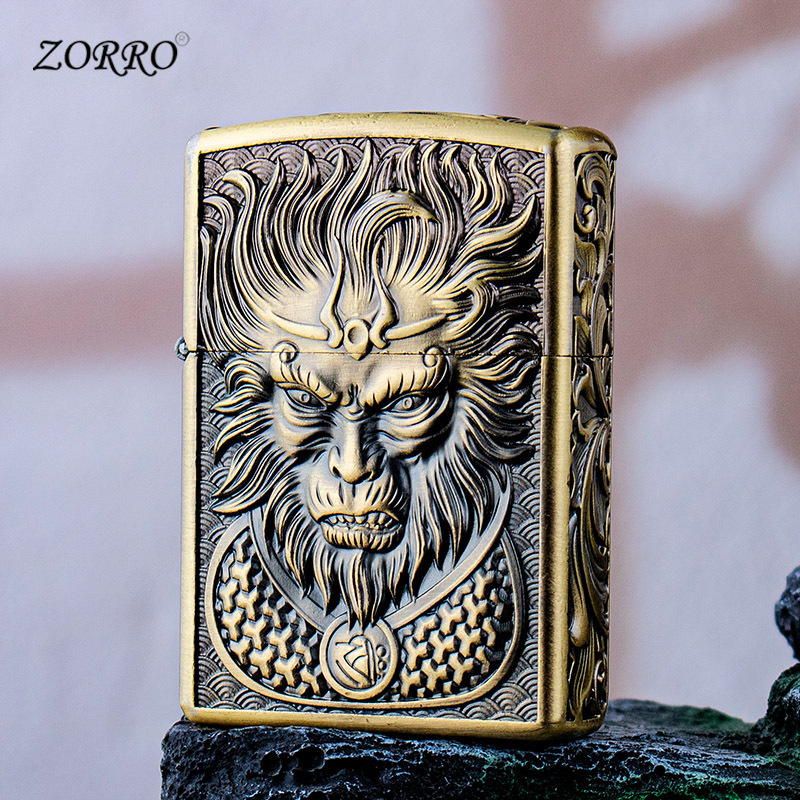 佐罗悟空金属煤油打火机高品质精美防风打火机