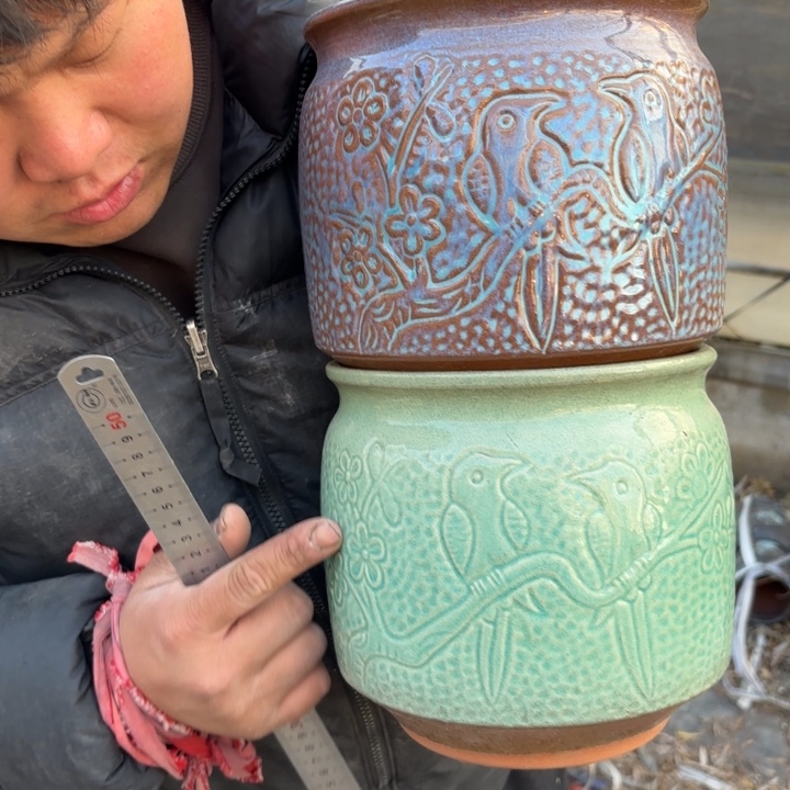 红陶口径 高度 花盆 18 18