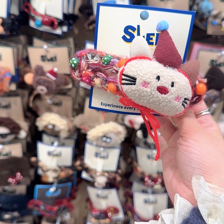 糖豆红帽子卡通懒人夹