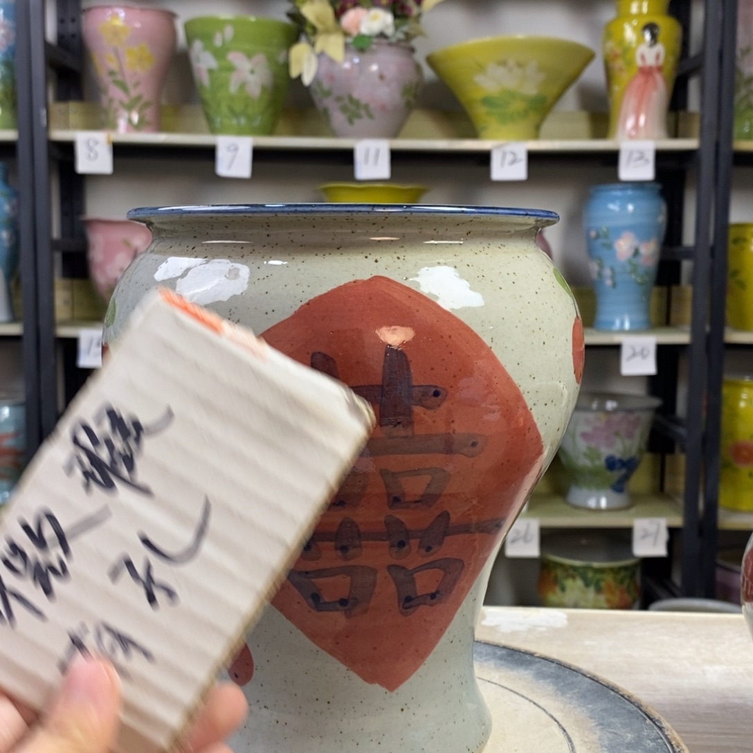 永***景德镇手工手绘陶瓷花盆