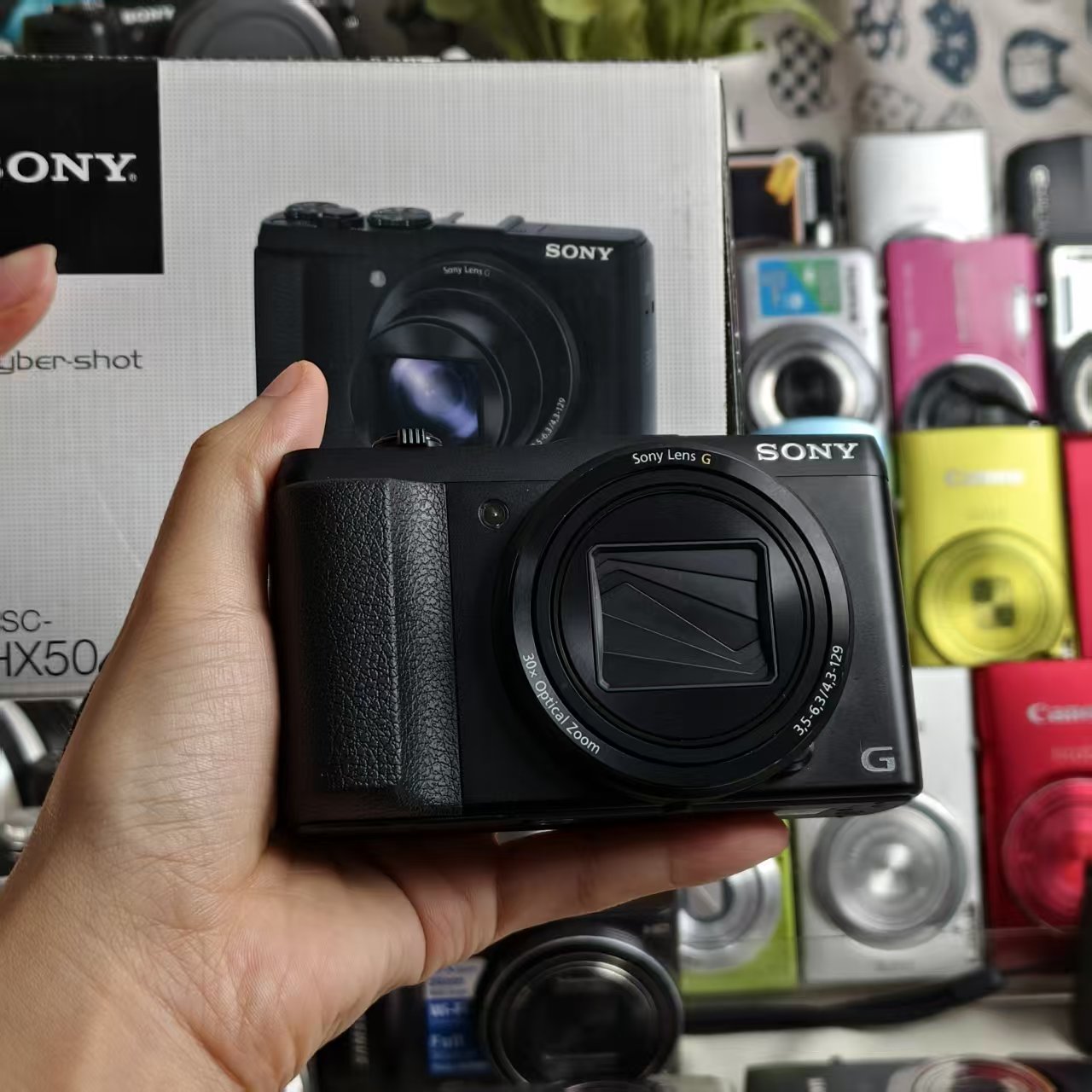 99新 Sony/索尼 索尼HX50 2040w像素30倍光学变焦黑色 带原包装
