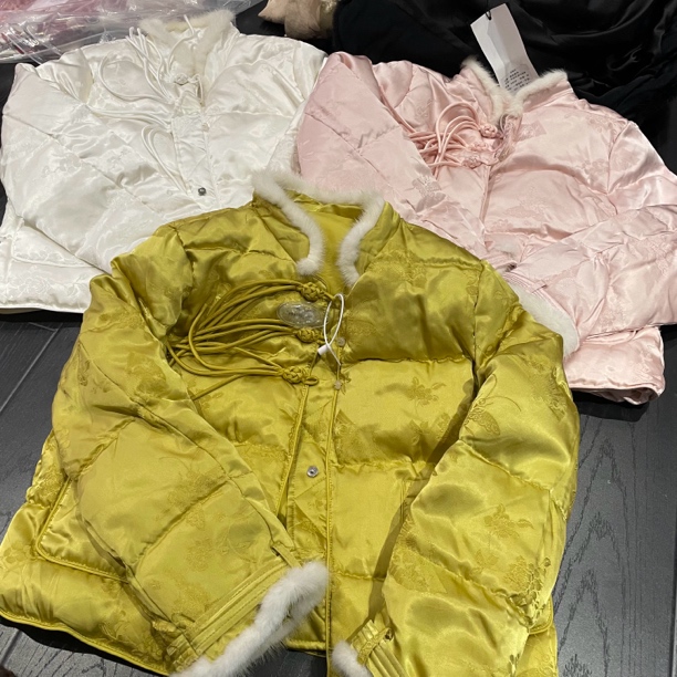 6913#日常新中式重工宝藏国服外套百搭羽绒外衣