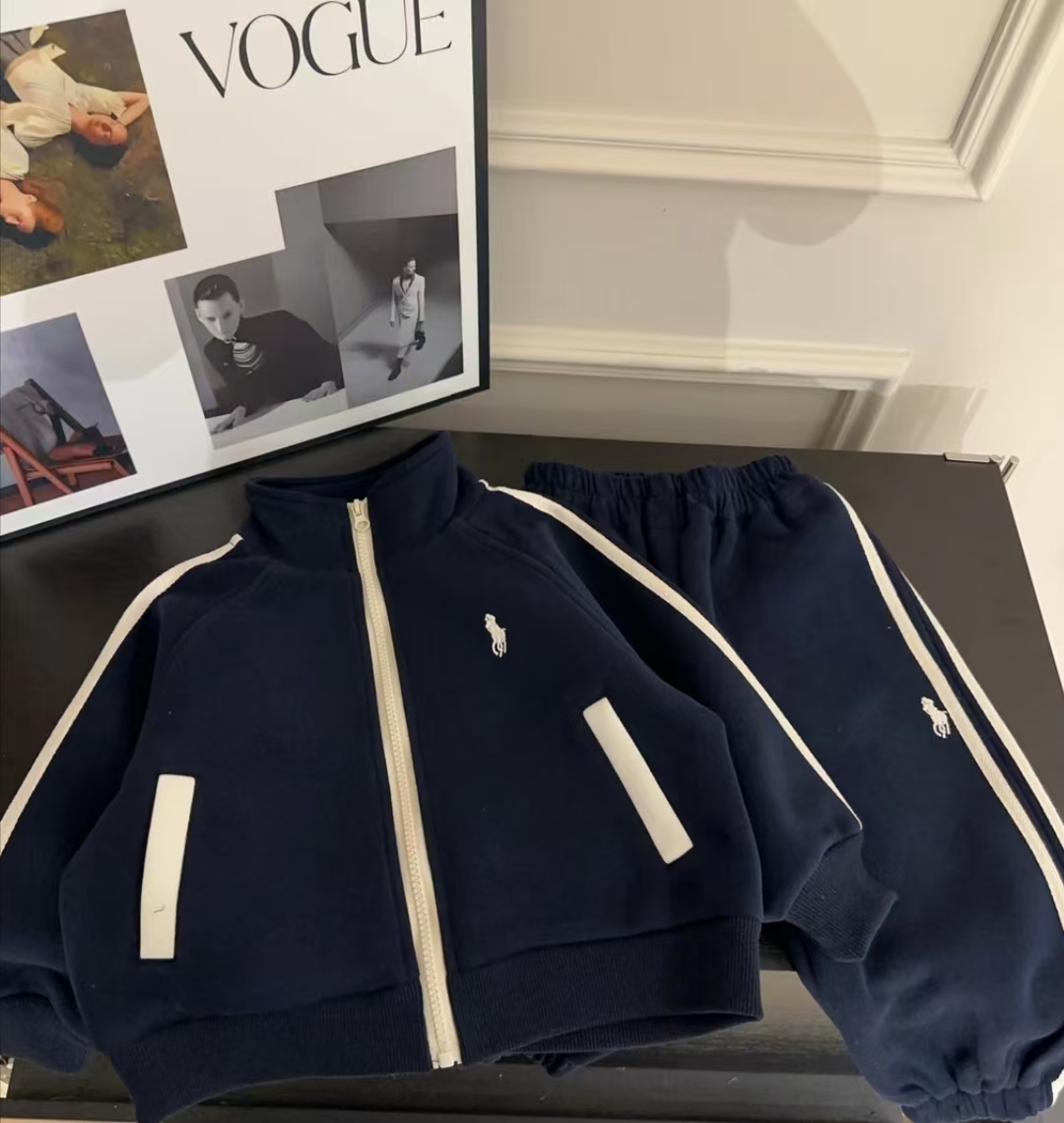 【爆款破价】2025秋款儿童韩版休闲拼色时尚宽松运动套装