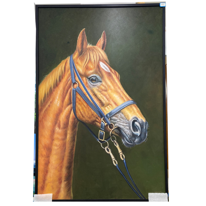 带框一马当先画芯90*60CMPS环保外框