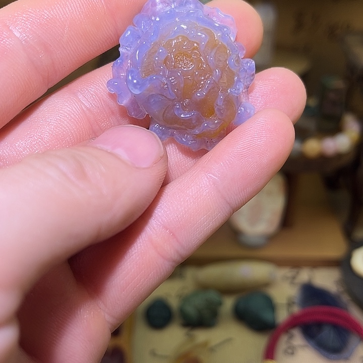 合金糖心玛瑙牡丹