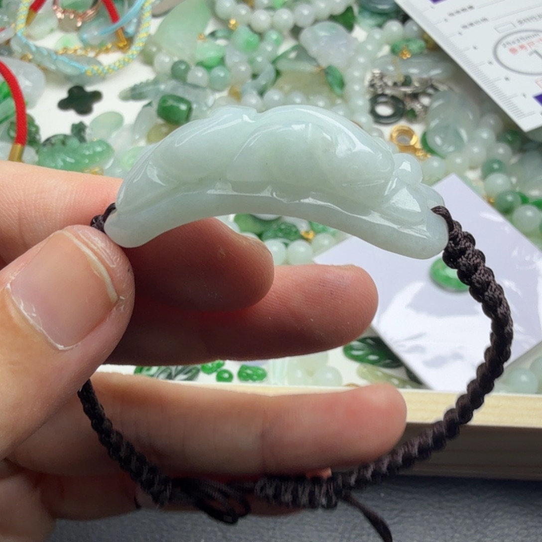 翡翠未镶嵌颈饰22