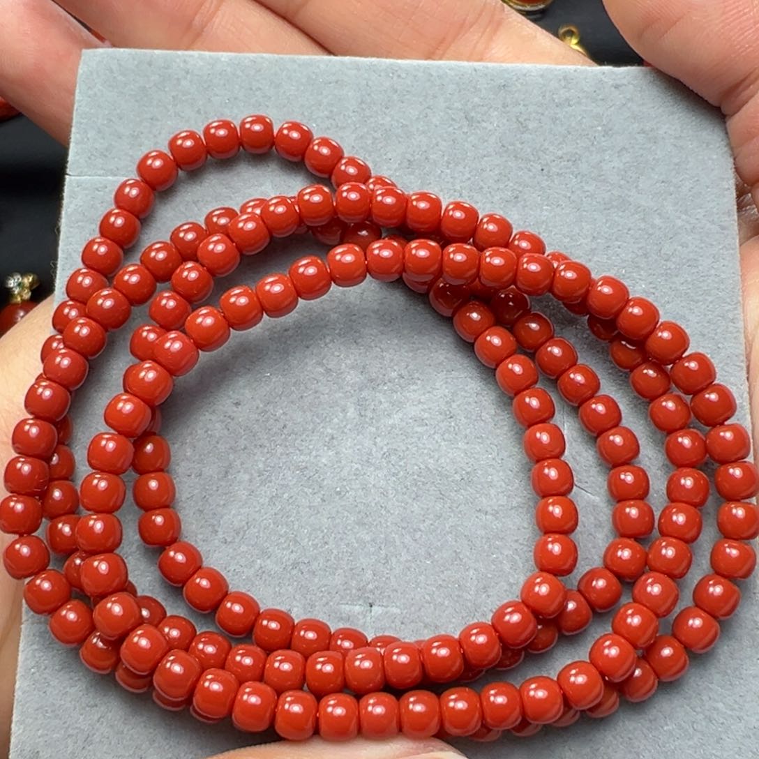 南红玛瑙手串未镶嵌