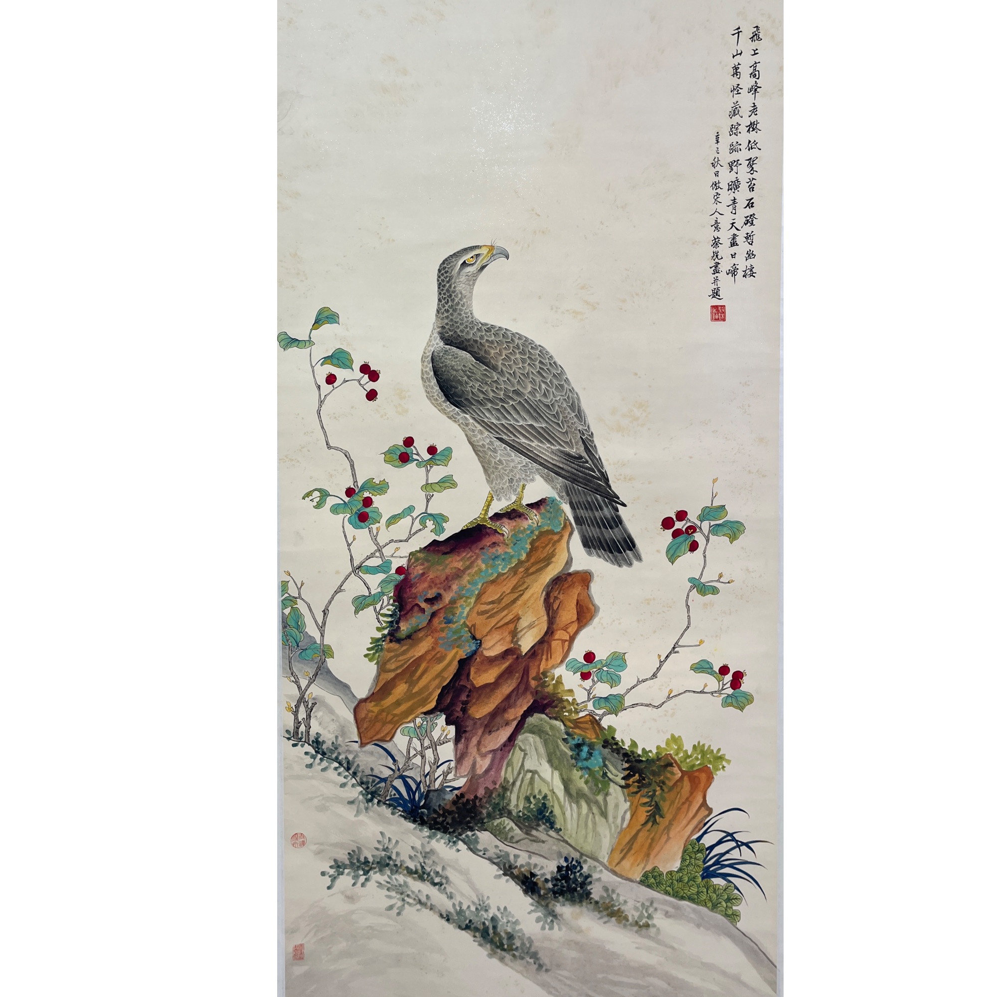 Lot 1280 《雄鹰图》130cm*64cm